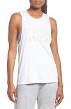 Women's Spiritual Gangster Palm Graphic Tank - White
