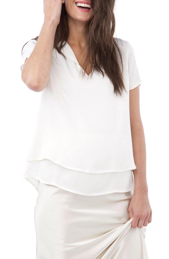 Women's Rachel Roy Collection Lace Detail Georgette Blouse