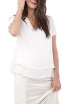Women's Rachel Roy Collection Lace Detail Georgette Blouse