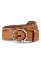 Men's Allen Edmonds Circle Avenue Leather Belt - Tan