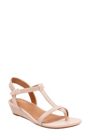 Women's Clarks Parram Blanc Sandal M - Beige