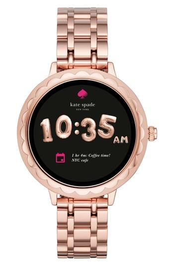 Women's Kate Spade New York Scallop Bracelet Touchscreen Smart Watch, 42mm