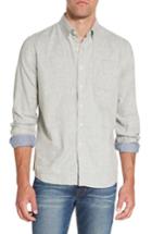 Men's Grayers Chester Modern Fit Double Cloth Herringbone Sport Shirt - Grey