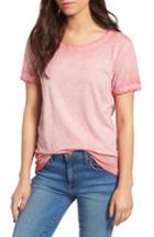 Women's James Perse Sun Faded Cotton Tee - Pink
