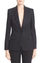 Women's Stella Mccartney Ps1 One-button Wool Jacket Us / 38 It - Black
