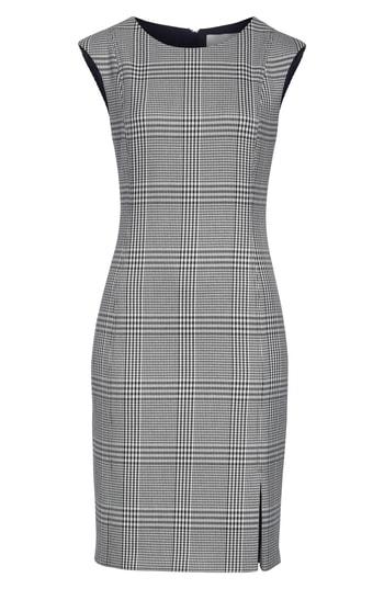 Women's Boss Deboa Twill Sheath Dress - Grey