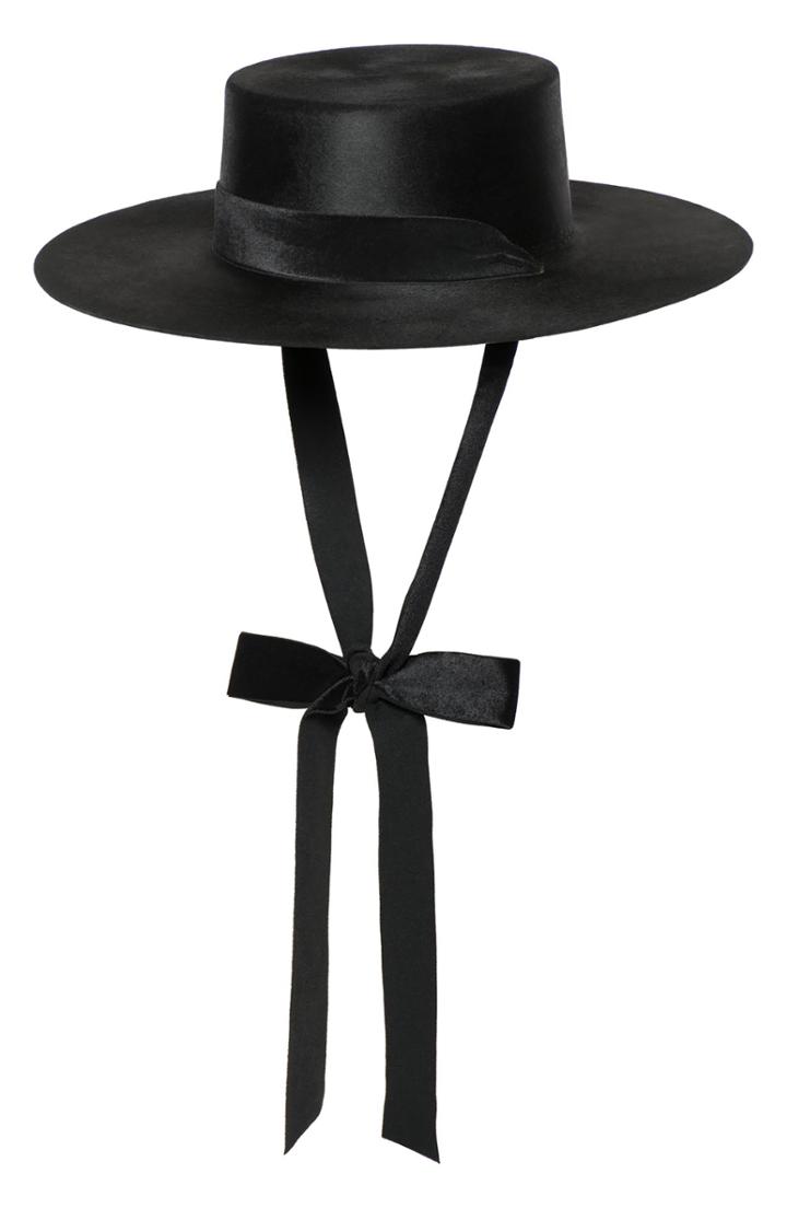 Women's Bijou Van Ness The Heiress Wool Bolero Hat - Black