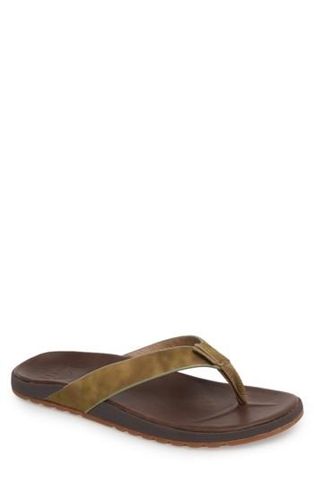 Men's Reef Voyage Flip Flop M - Brown