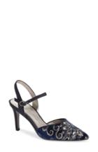 Women's Adrianna Papell Hadleigh Quarter Strap Pump M - Blue