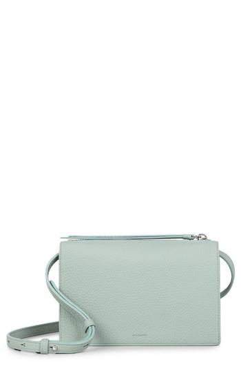 Women's Allsaints Fetch Leather Crossbody Wallet - Green