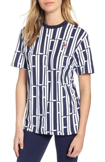 Women's Fila Lia Logo Tee - Blue