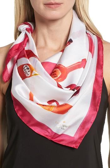 Women's Kate Spade New York Hot Sauce Square Silk Scarf