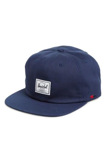 Men's Herschel Supply Co. 'albert' Cotton Baseball Cap - Blue