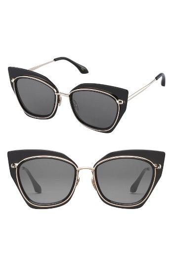 Women's Perverse Nordic Cat Eye Sunglasses - Black/ Gold