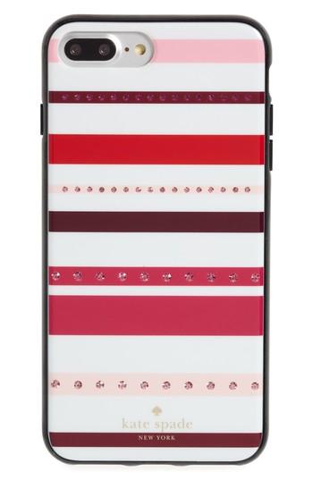 Kate Spade New York Jeweled Stripe Iphone 7/8 & 7/8 Case - Pink