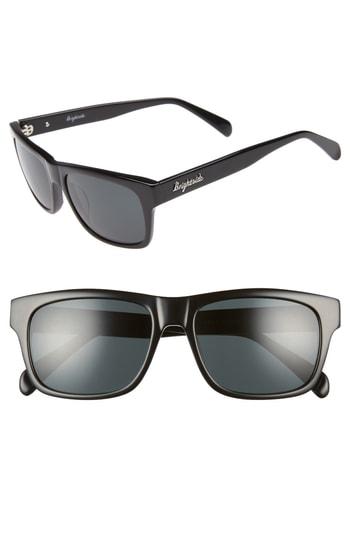Women's Brightside Wilshire 55mm Square Sunglasses - Black/ Grey