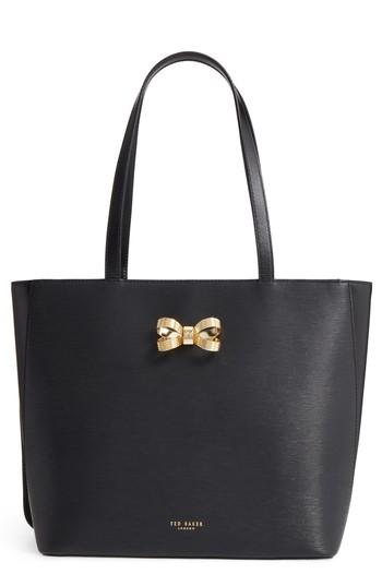 Ted Baker London Larah Looped Bow Leather Shopper -