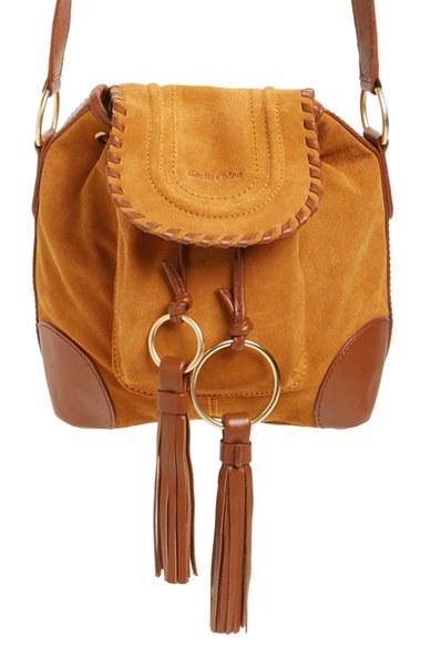 See By Chloe Small Polly Leather Bucket Bag - Yellow