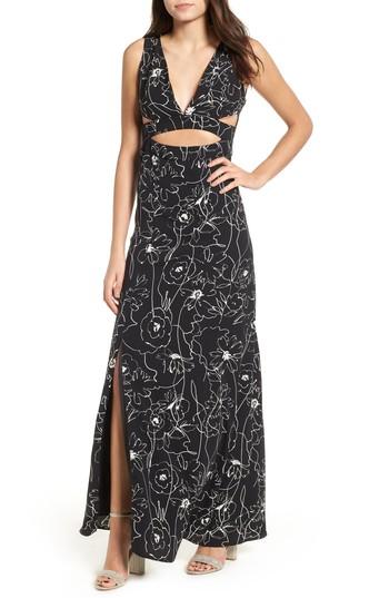 Women's 4s3ienna Cut Out Maxi Dress - Black