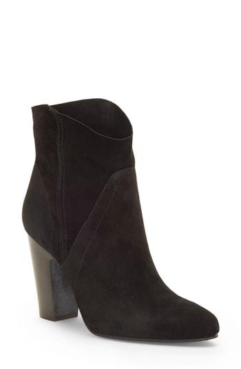 Women's Vince Camuto Creestal Western Bootie M - Black