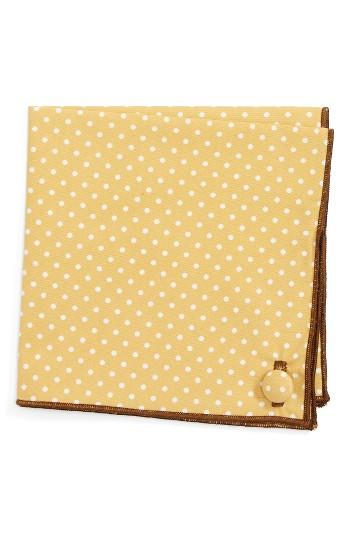 Men's Armstrong & Wilson Bee Hive Cotton Pocket Square
