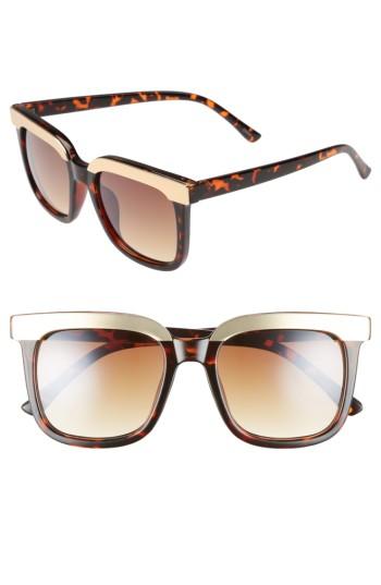 Women's Bp. 52mm Metal Dipped Square Sunglasses - Tort/ Gold