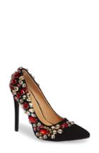 Women's Lauren Lorraine Peri Crystal Embellished Pump M - Black