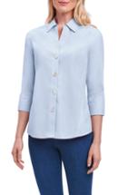 Women's Foxcroft Paityn Non-iron Cotton Shirt - Blue