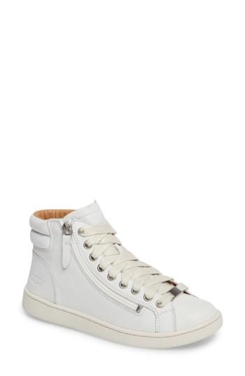 Women's Ugg Olive High Top Sneaker M - White