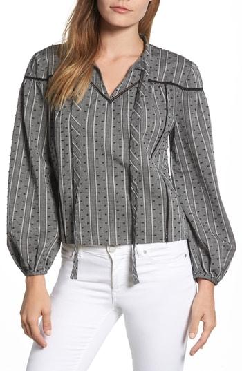 Women's Caslon Woven Peasant Top