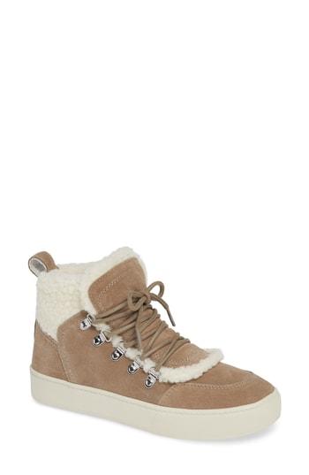 Women's Marc Fisher D Sana Sneaker, Size 5 M - Beige