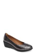 Women's Clarks Un Ara Dee Wedge Pump, Size 5 M - Metallic