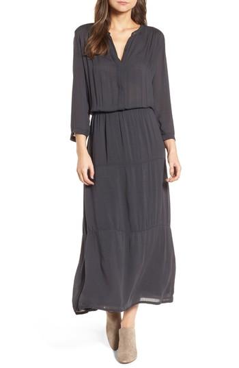 Women's James Perse Midi Shirtdress - Black