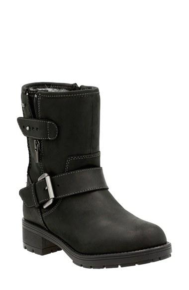 Women's Clarks 'reunite Go' Gore-tex Waterproof Moto Boot