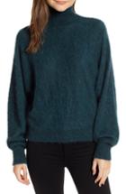 Women's 7 For All Mankind Turtleneck Sweater - Green