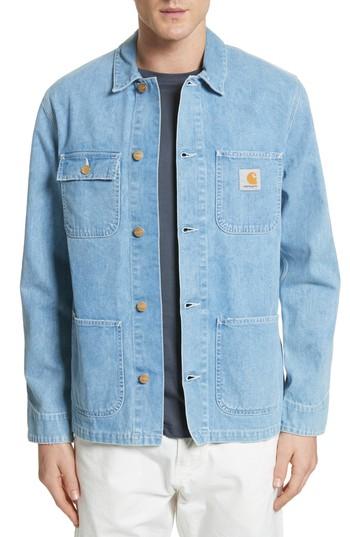 Men's Carhartt Work In Progress Michigan Norco Denim Chore Jacket - Blue