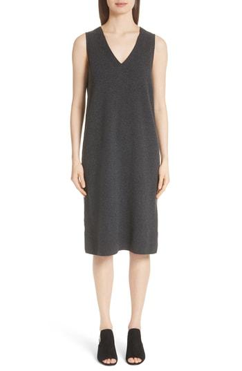 Women's Lafayette 148 New York Merino & Cashmere Sweater Dress - Grey