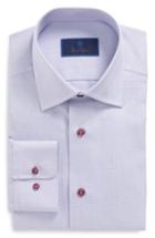 Men's David Donahue Regular Fit Solid Dress Shirt .5 - 32/33 - Pink