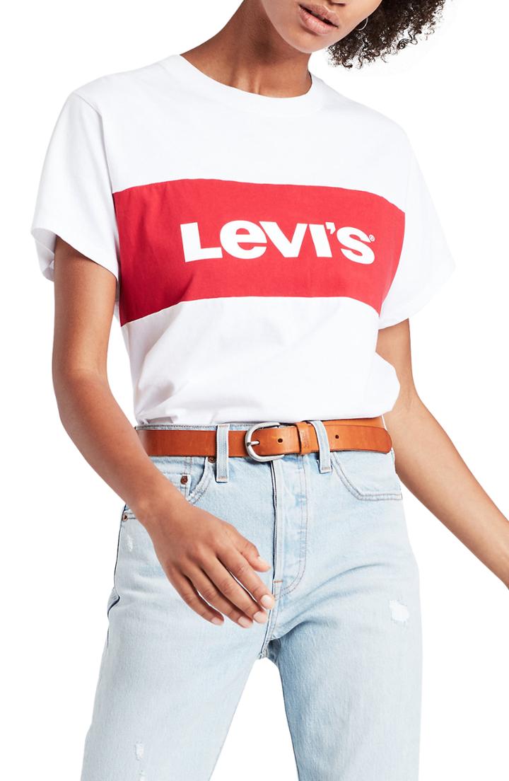 Women's Levi's Graphic Varsity Tee - White
