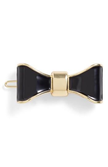 L. Erickson 'prim' Bow Tige Boule Barrette, Size - Black