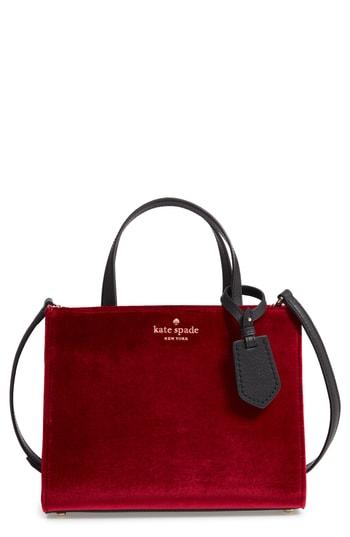 Kate Spade New York Thompson Street - Sam Velvet Satchel - Red