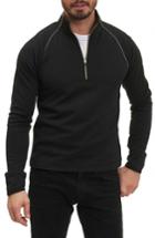 Men's Robert Graham Taylore Quarter Zip Pullover, Size - Black