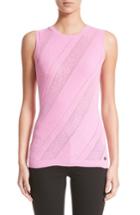 Women's Versace Collection Frame Detail Knit Tank Us / 38 It - Pink