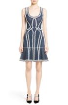 Women's Herve Leger Zigzag Flutter Hem Dress