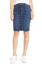 Women's Hudson Jeans Helena Zip Pocket Denim Pencil Skirt - Blue