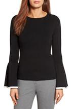 Women's Halogen Flare Sleeve Sweater - Black