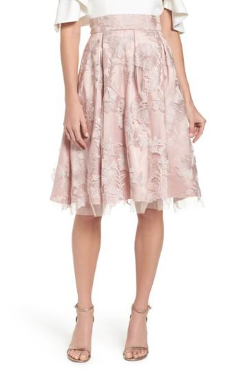 Women's Eliza J Floral Embroidered Skirt