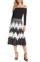 Women's Eliza J Off The Shoulder Midi Dress - Black