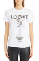 Women's Loewe Flower Vase Logo Tee - White
