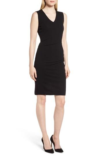 Women's Boss Erela Ruched Sheath Dress - Black